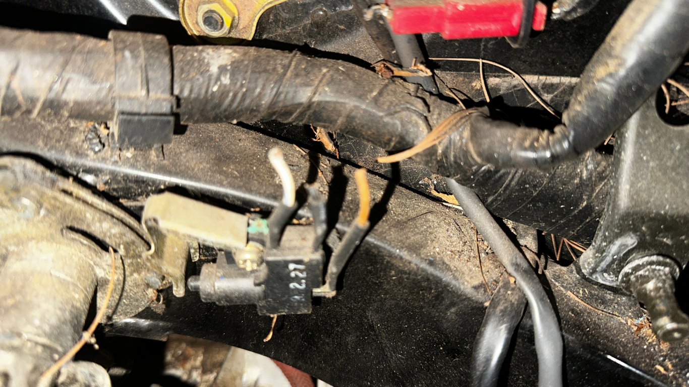 1989 Honda Gold Wing GL1500 Aspencade, restoration in progress: engine bay wiring and hoses