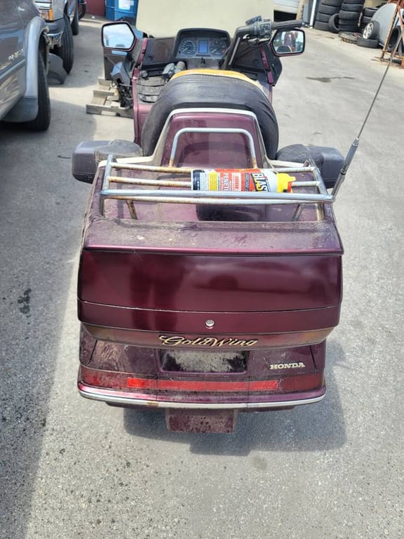 1989 Honda Gold Wing GL1500 Aspencade, before restoration: rear view
