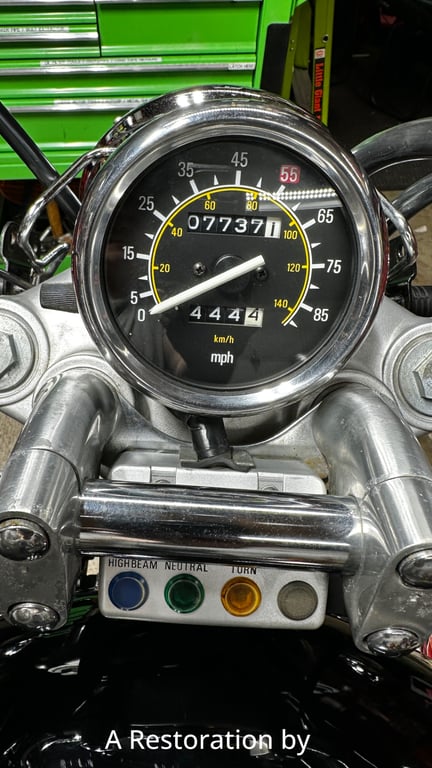 1996 Yamaha Virago XV250: speedometer