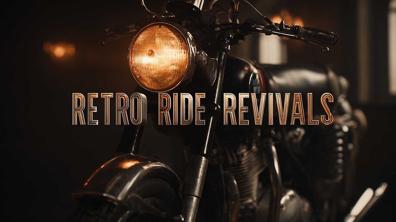 Wrench Ai artwork for the 1989 Honda Gold Wing GL1500 Aspencade build: Retro Ride Revivals title card with a motorcycle