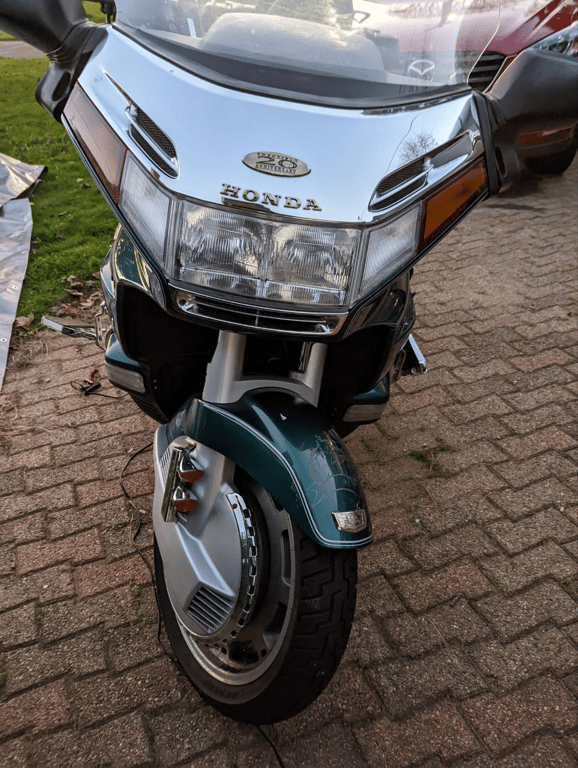 1995 Honda Gold Wing GL1500 Interstate, before restoration: front view