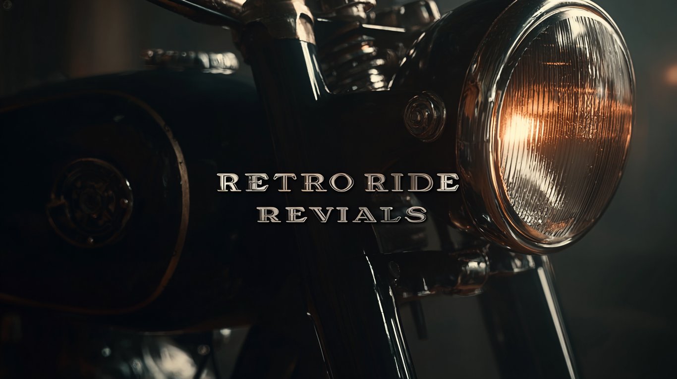 Wrench Ai artwork for the 1989 Honda Gold Wing GL1500 Aspencade build: Retro Ride Revivals title card with a motorcycle