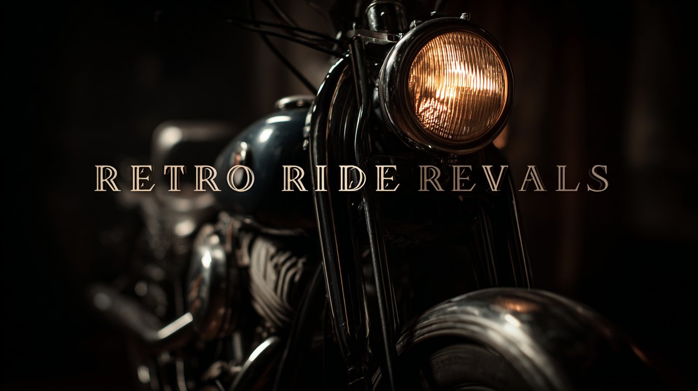 Wrench Ai artwork for the 1989 Honda Gold Wing GL1500 Aspencade build: Retro Ride Revivals title card with a motorcycle
