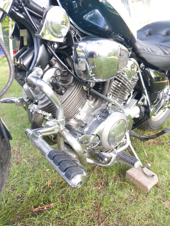1995 Yamaha Virago 1100, completed restoration: engine close-up