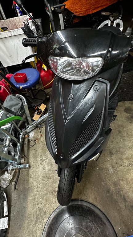 Tao Tao 50cc moped, completed restoration: front view