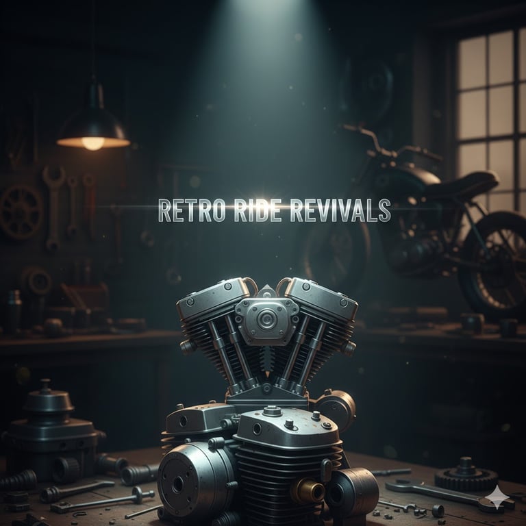 Wrench Ai artwork for the 1989 Honda Gold Wing GL1500 Aspencade build: title card with an engine in a workshop