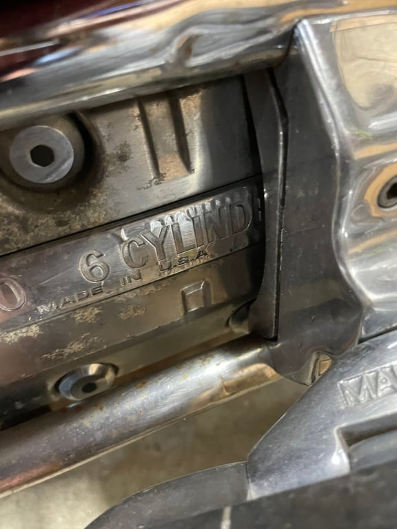 1995 red Honda Gold Wing GL1500 Interstate, during the restoration: engine close-up